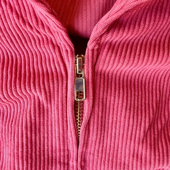 Pink Corduroy Mini Dress - Picture 3 of 12